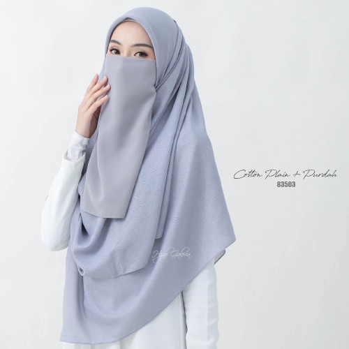 COTTON PLAIN + PURDAH HALF 83503