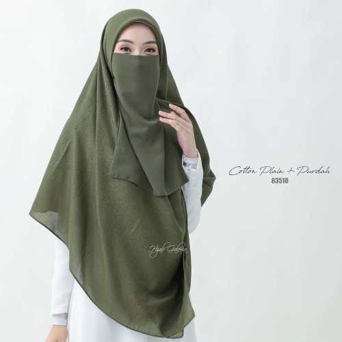 COTTON PLAIN + PURDAH HALF 83510