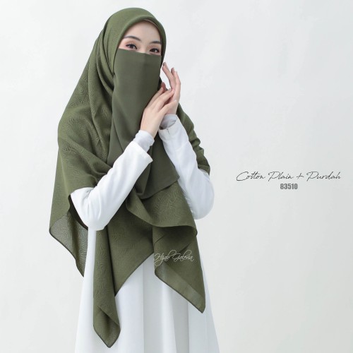 COTTON PLAIN + PURDAH HALF 83510