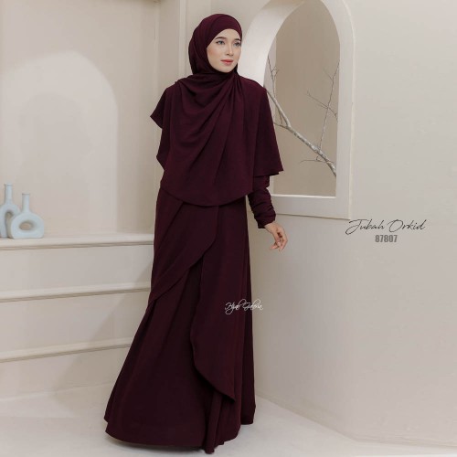 JUBAH ORKID 87807 (FREE TUDUNG FAST TRAVEL MATCHING)