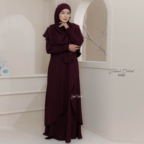 JUBAH ORKID 87807 (FREE TUDUNG FAST TRAVEL MATCHING)