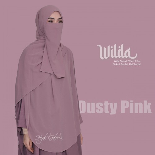 WILDAWIDESHAWL DUSTY PINK + Purdah