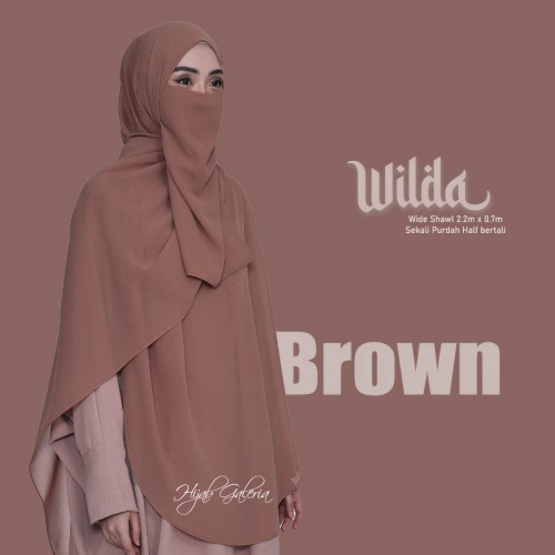WILDAWIDESHAWL BROWN + Purdah