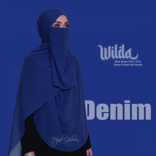 WILDAWIDESHAWL DENIM + Purdah