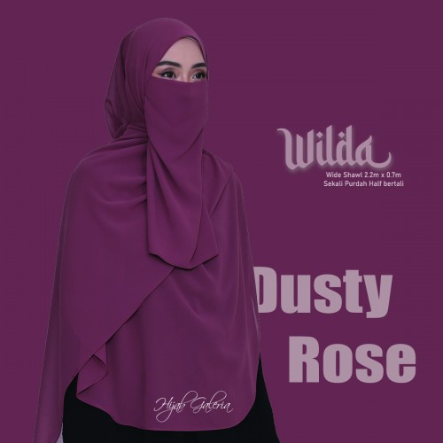 WILDAWIDESHAWL DUSTY ROSE + Purdah