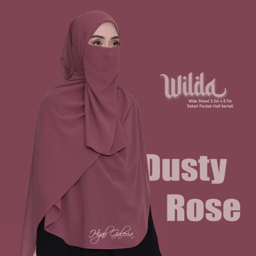 WILDAWIDESHAWL DUSTY ROSE + Purdah