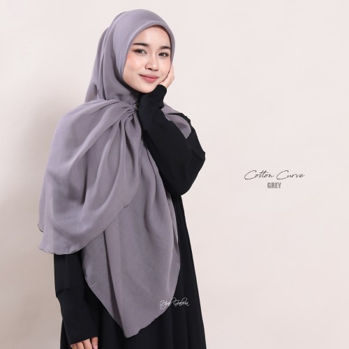 COTTON VOILE BUCU CURVE GREY