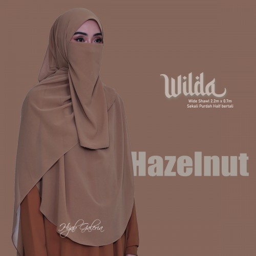 WILDAWIDESHAWL HAZELNUT + Purdah