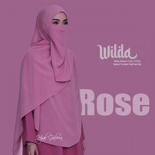 WILDAWIDESHAWL ROSE + Purdah