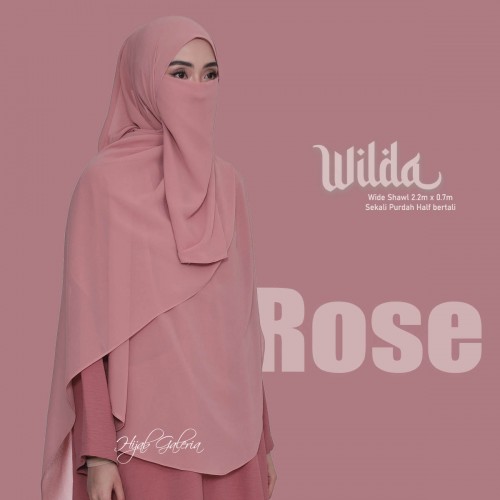 WILDAWIDESHAWL ROSE + Purdah