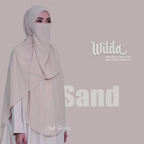 WILDAWIDESHAWL SAND + Purdah