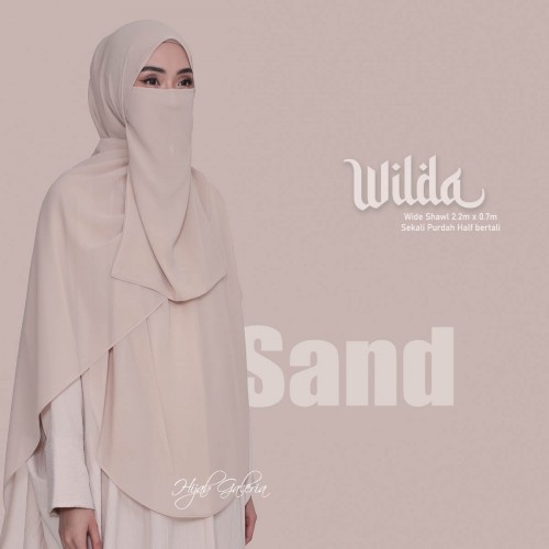 WILDAWIDESHAWL SAND + Purdah