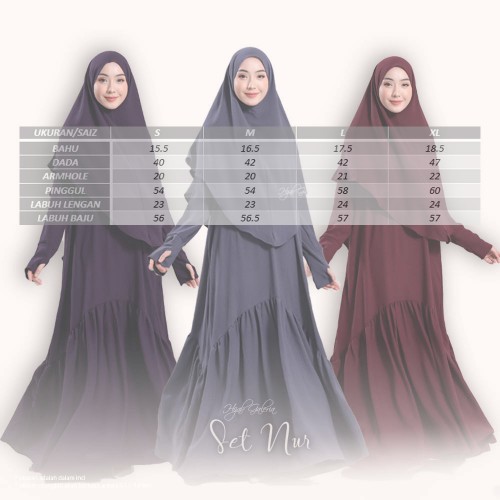 SET NUR GREY