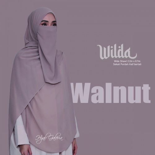 WILDAWIDESHAWL WALNUT + Purdah