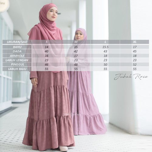 JUBAH ROSE 84409