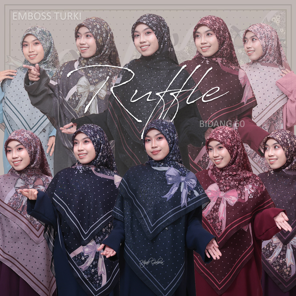 EMBOSS TURKI BIDANG 60 | RUFFLE