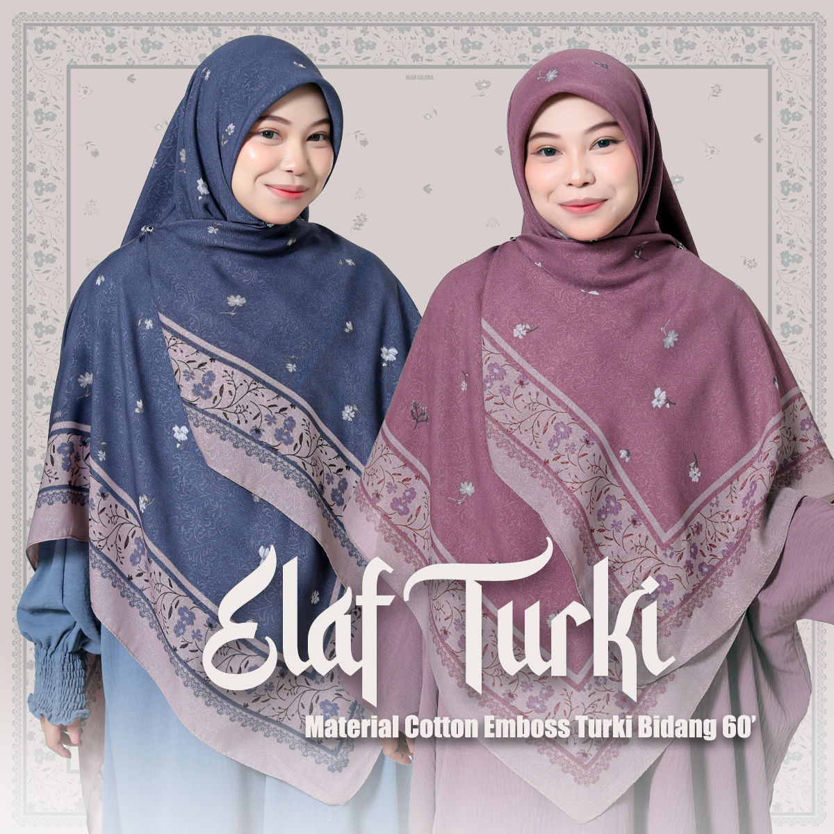 EMBOSS TURKI BIDANG 60 | ELAF TURKI