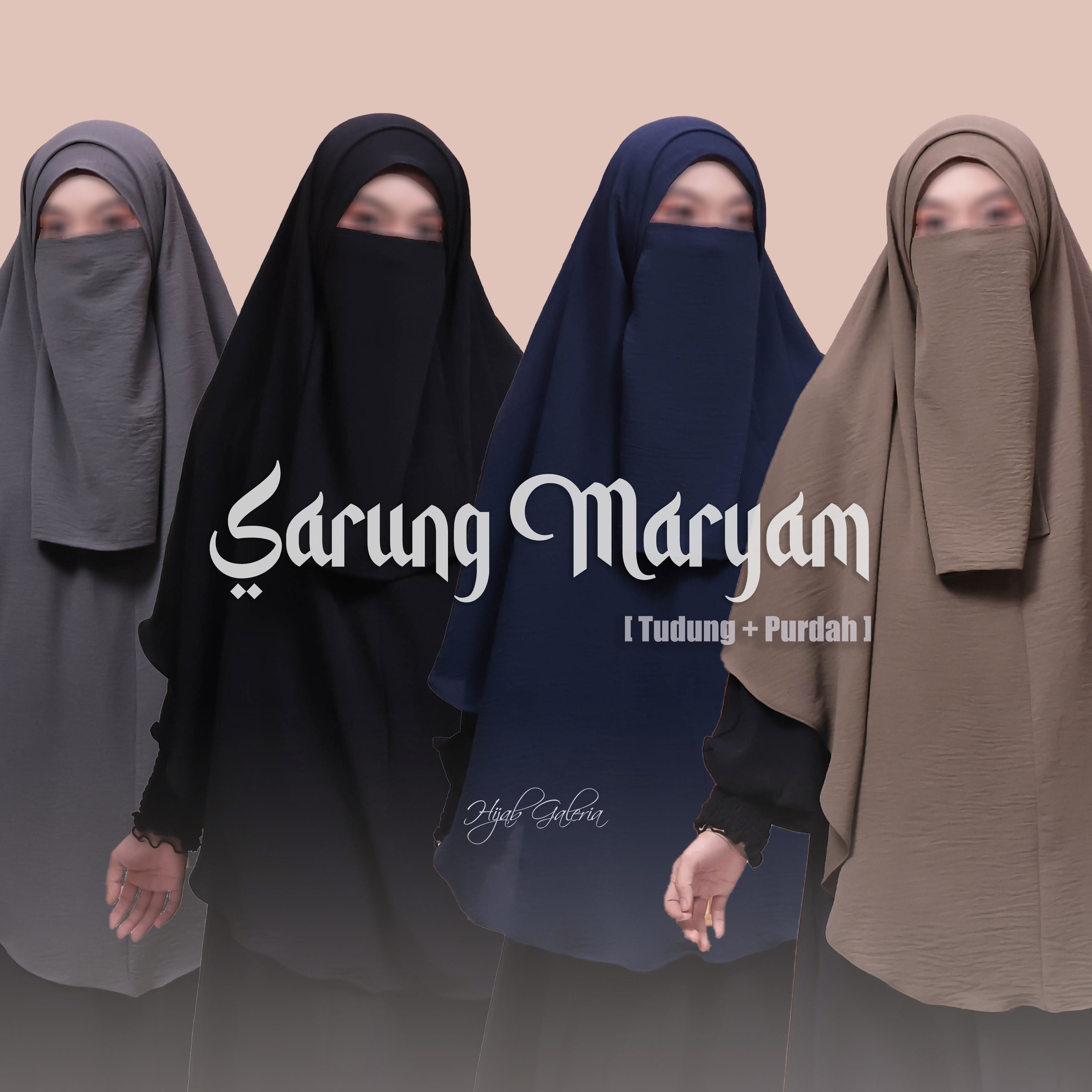 SARUNG MARYAM | TUDUNG SARUNG + PURDAH